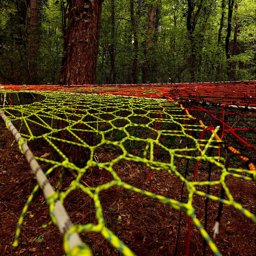First Tree Net in Croatia in Kalnik - ground level view