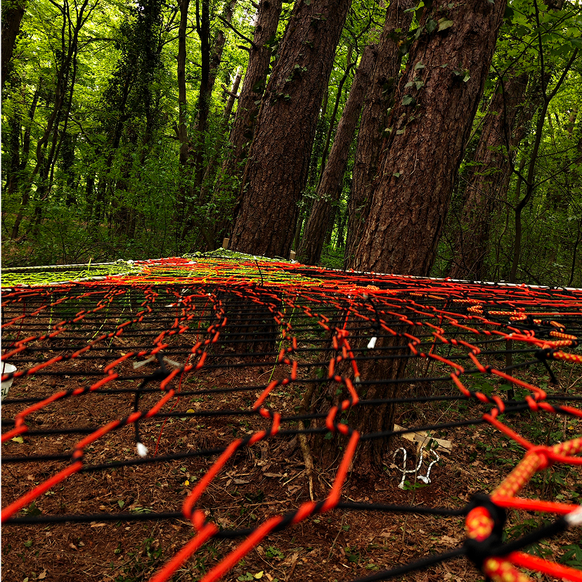 First Tree Net in Croatia in Kalnik - view of the surrounding landscape from the net