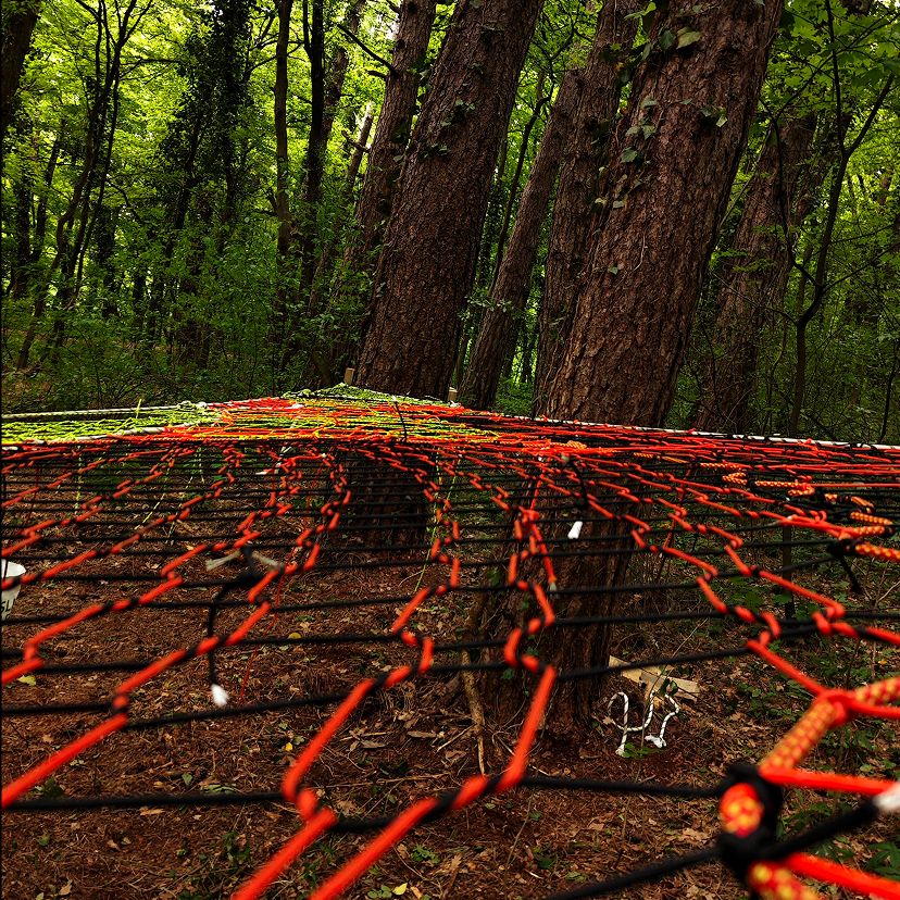 First Tree Net in Croatia in Kalnik - view of the surrounding landscape from the net