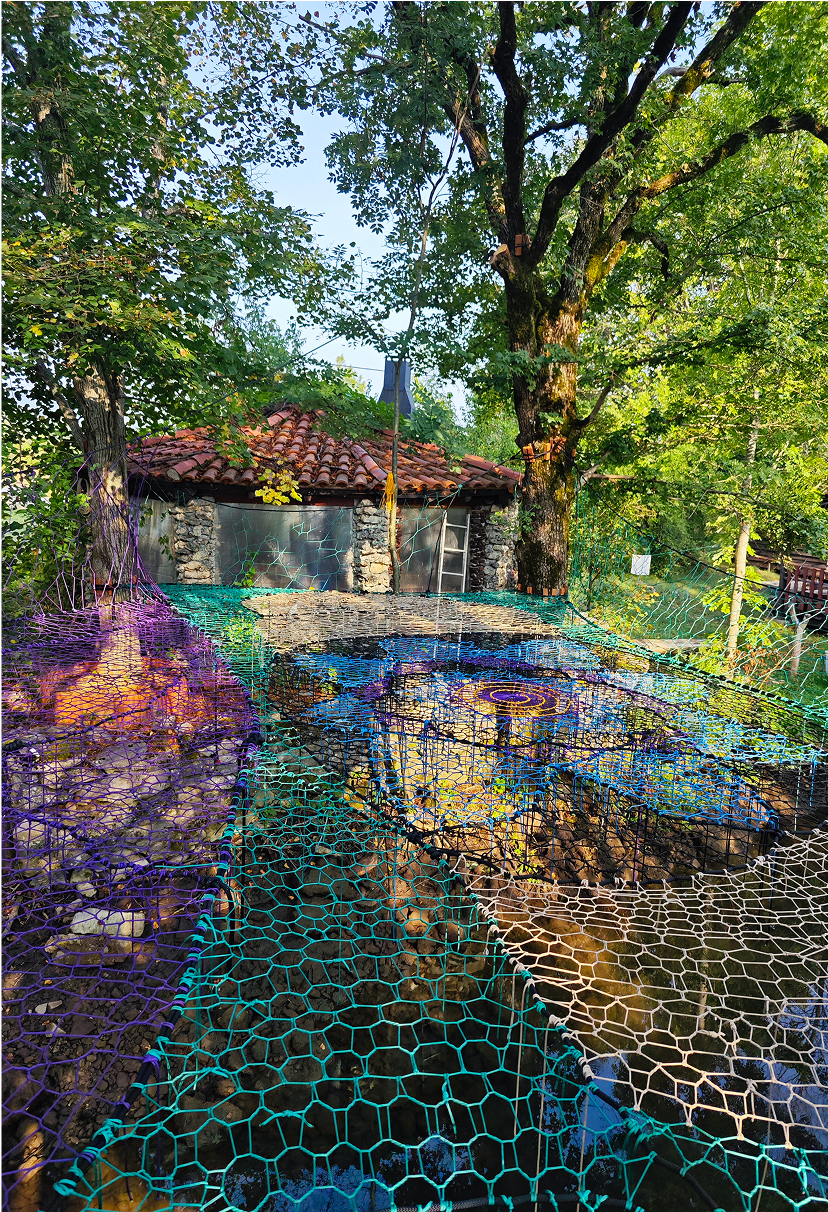 Adrenaline Tree Net system in Deringaj - construction detail