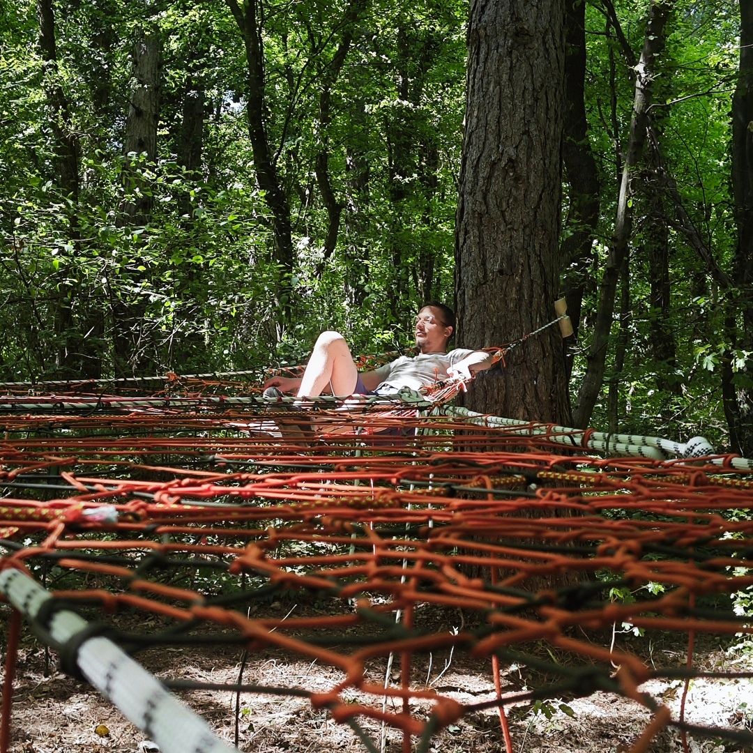 Prva Tree Net mreža u Hrvatskoj u Kalniku - pogled na okolni krajolik iz mreže