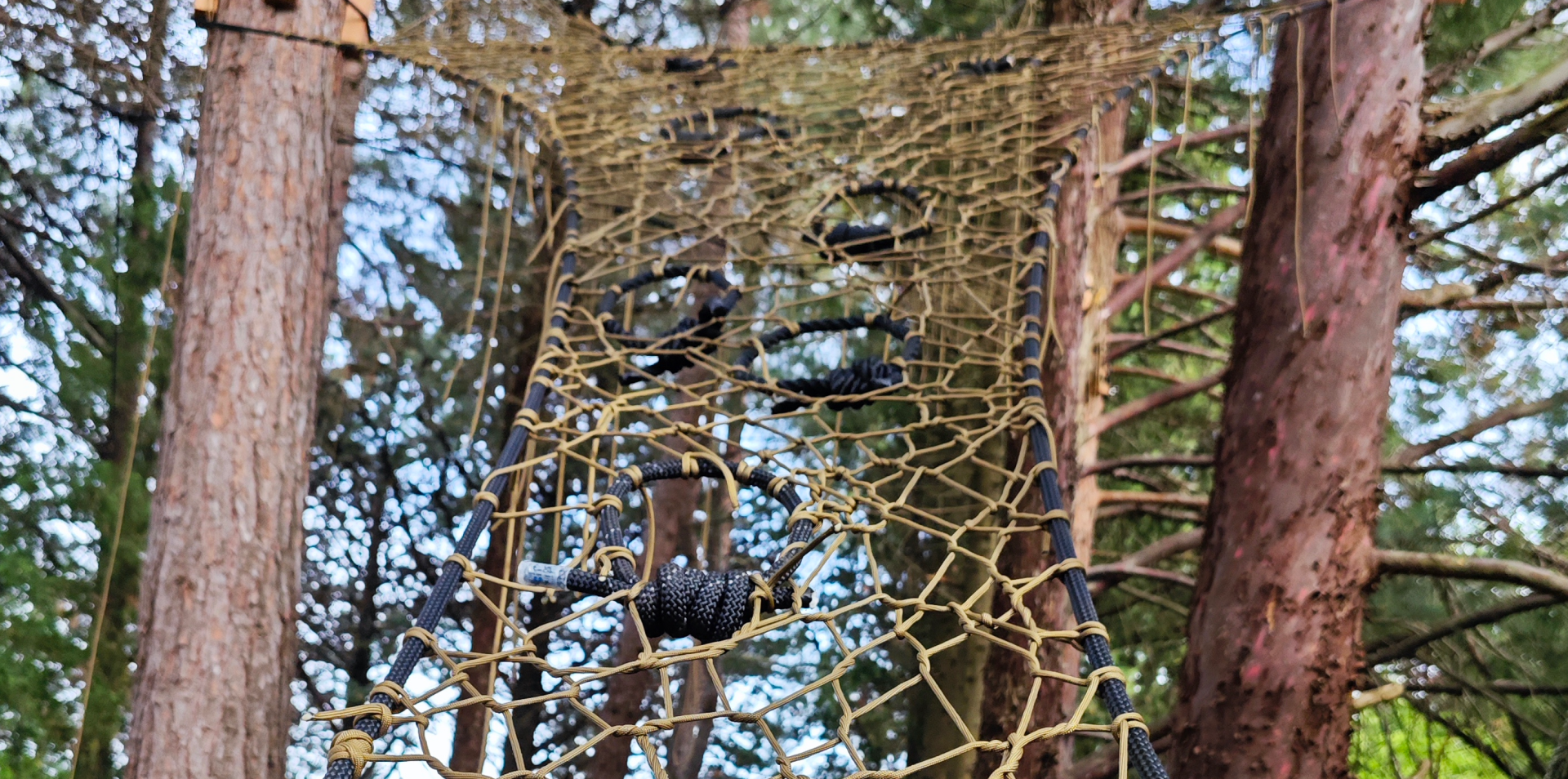 Tree Net mreža postavljena uz kuću za odmor