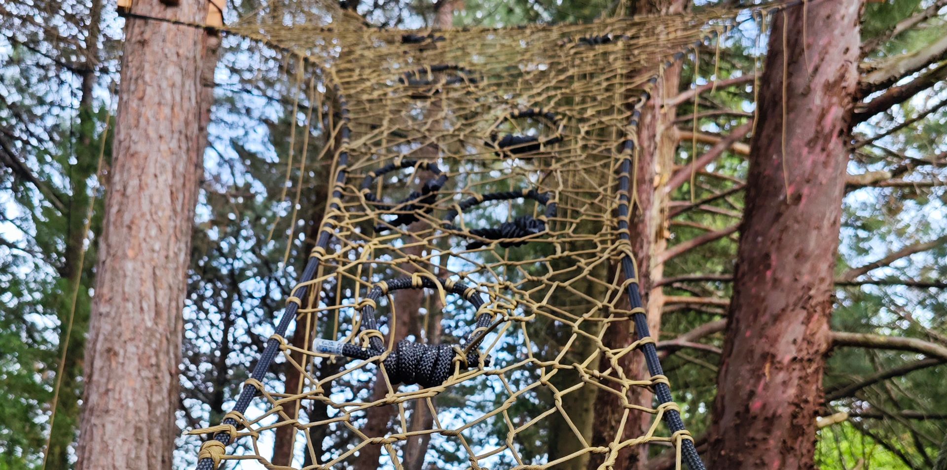 Tree Net mreža postavljena uz kuću za odmor
